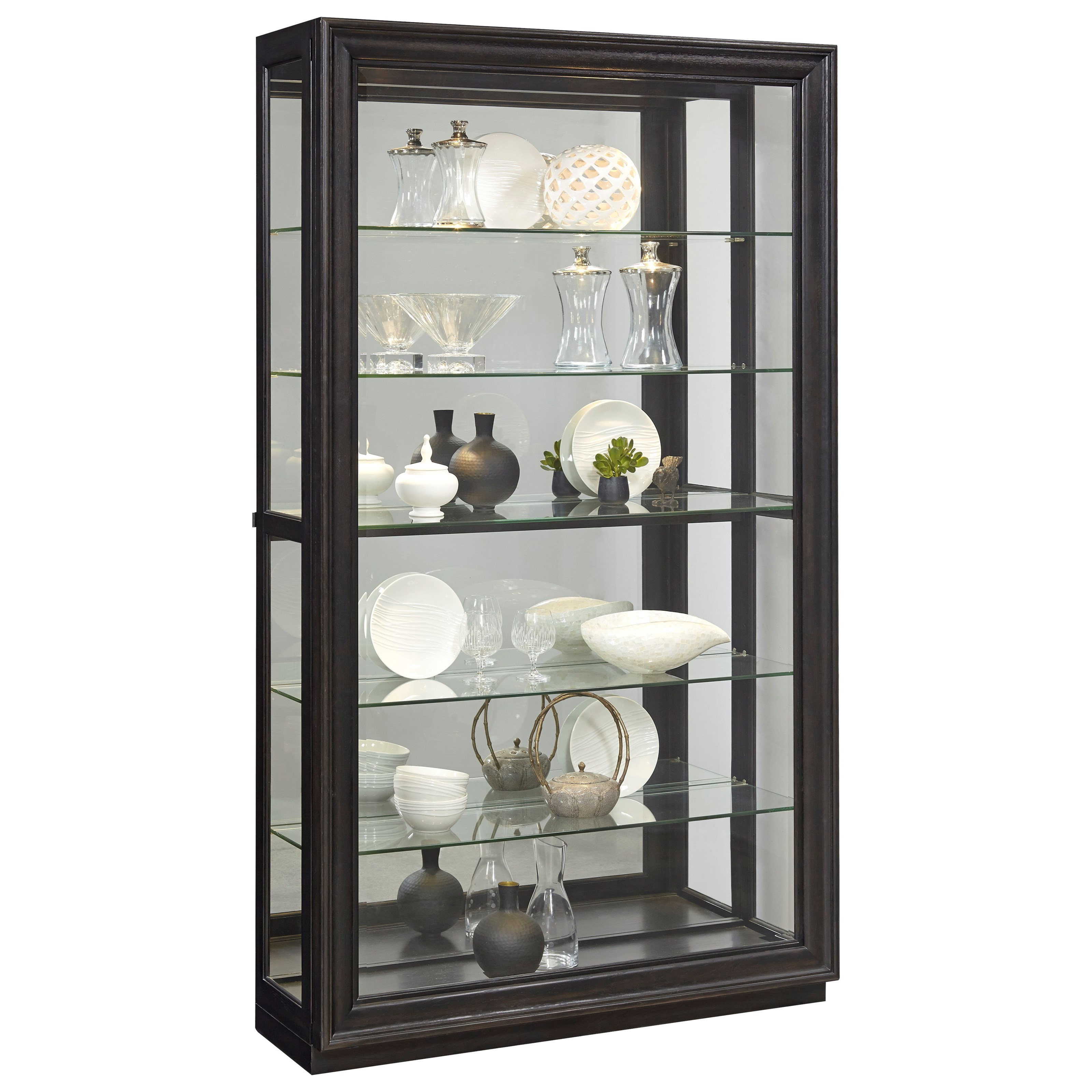 Pulaski Furniture Curios P021553 Sliding Front Curio with 4 Adjustable